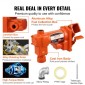Αντλία μεταφοράς καυσίμου VEVOR, 12V DC 16 GPM 1/4 HP, αντλία εξαγωγής βενζίνης με αυτόματο ακροφύσιο, σωλήνας εκκένωσης και σωλήνα αναρρόφησης για μείγματα βενζίνης, ντίζελ, κηροζίνης, αιθανόλης και μεθανόλης και βιοντίζελ