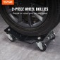 VEVOR Car Dolly Wheel Tire Dolly 2 ΤΕΜ. Heavy Duty Skate Auto Repair Dolly 1360,8 kg