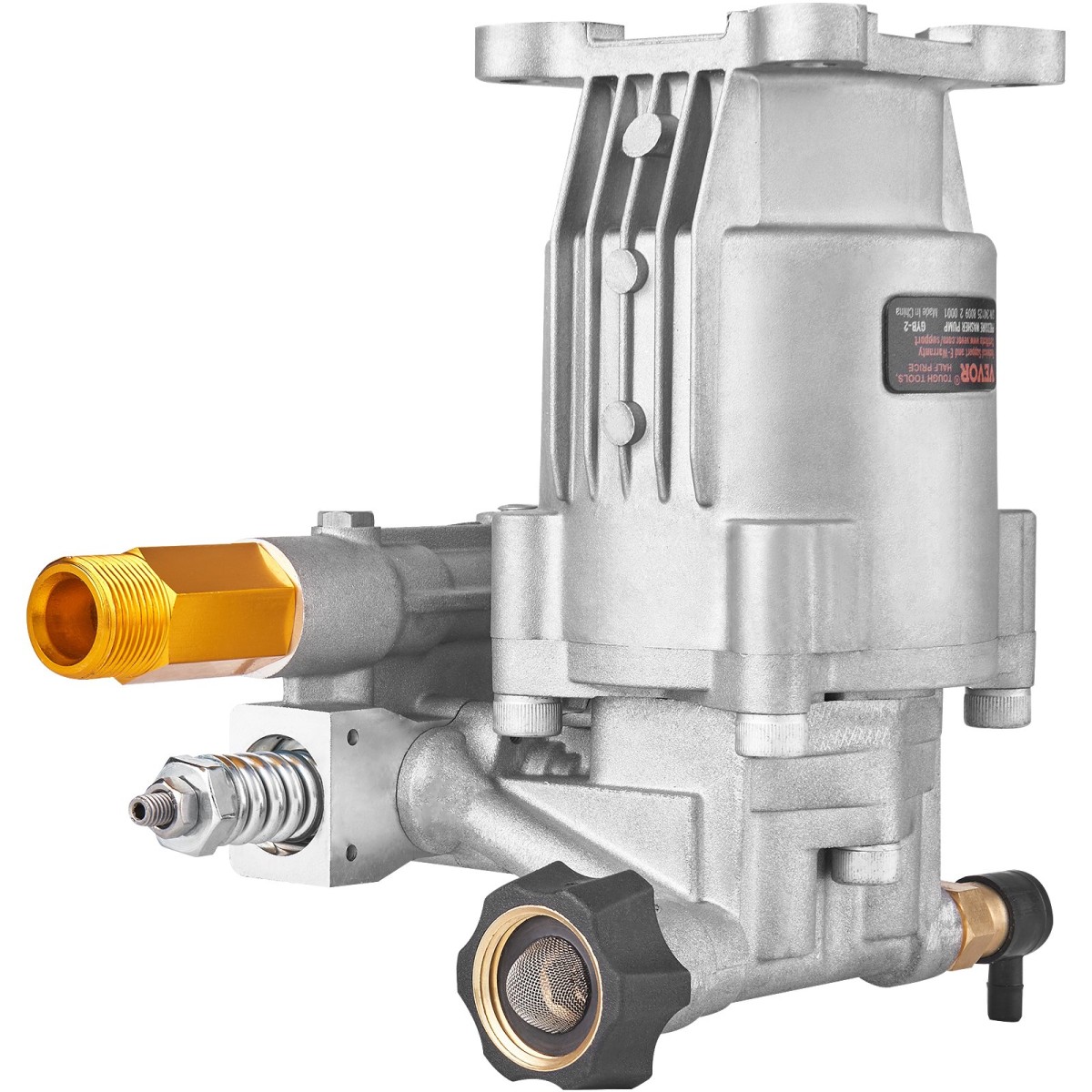 Αντλία VEVOR Pressure Washer, 19 mm Shaft Horizontal, 3400 PSI, 2.5GPM, Ανταλλακτικό κιτ αντλιών ηλεκτρικού πλυσίματος, Αντλία πλύσης ανταλλακτικών, Συμβατό με Honda, Simpson, RYOBI, Briggs & Stratton, Subaru, Craftsman
