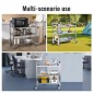 VEVOR Stainless Steel Cart, 3 Layers Lab Utility Cart 181,4kg Weight Capacity, Medical Cart with lockable Universal Wheels, for Lab, Clinic, Kitchen, Salon