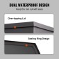 VEVOR Trailer Tongue Box, 914 x 314 x 305 mm Steel Trailer Tongue Tool Box, Βαριά Duty Storage Organizer με κλειδαριά και κλειδιά, βοηθητικό κιβώτιο εργαλείων για κρεβάτι Pickup Truck, RV, SUV, Off-Road Vehicle, Μαύρο