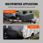 VEVOR Trailer Tongue Box, 914 x 314 x 305 mm Steel Trailer Tongue Tool Box, Βαριά Duty Storage Organizer με κλειδαριά και κλειδιά, βοηθητικό κιβώτιο εργαλείων για κρεβάτι Pickup Truck, RV, SUV, Off-Road Vehicle, Μαύρο