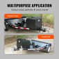 VEVOR Trailer Tongue Box, Αλουμίνιο Diamond Plate Tongue Box Chest, Heavy Duty Trailer Box Storage with Lock and Keys, Utility Trailer Tongue Box for Pickup Truck, RV, Trailer, 99,1 x 41,9 x 30,5 cm