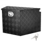 VEVOR Trailer Tongue Box, Αλουμίνιο Diamond Plate Tongue Box Chest, Heavy Duty Trailer Box Storage with Lock and Keys, Utility Trailer Tongue Box for Pickup Truck, RV, Trailer, 99,1 x 41,9 x 30,5 cm
