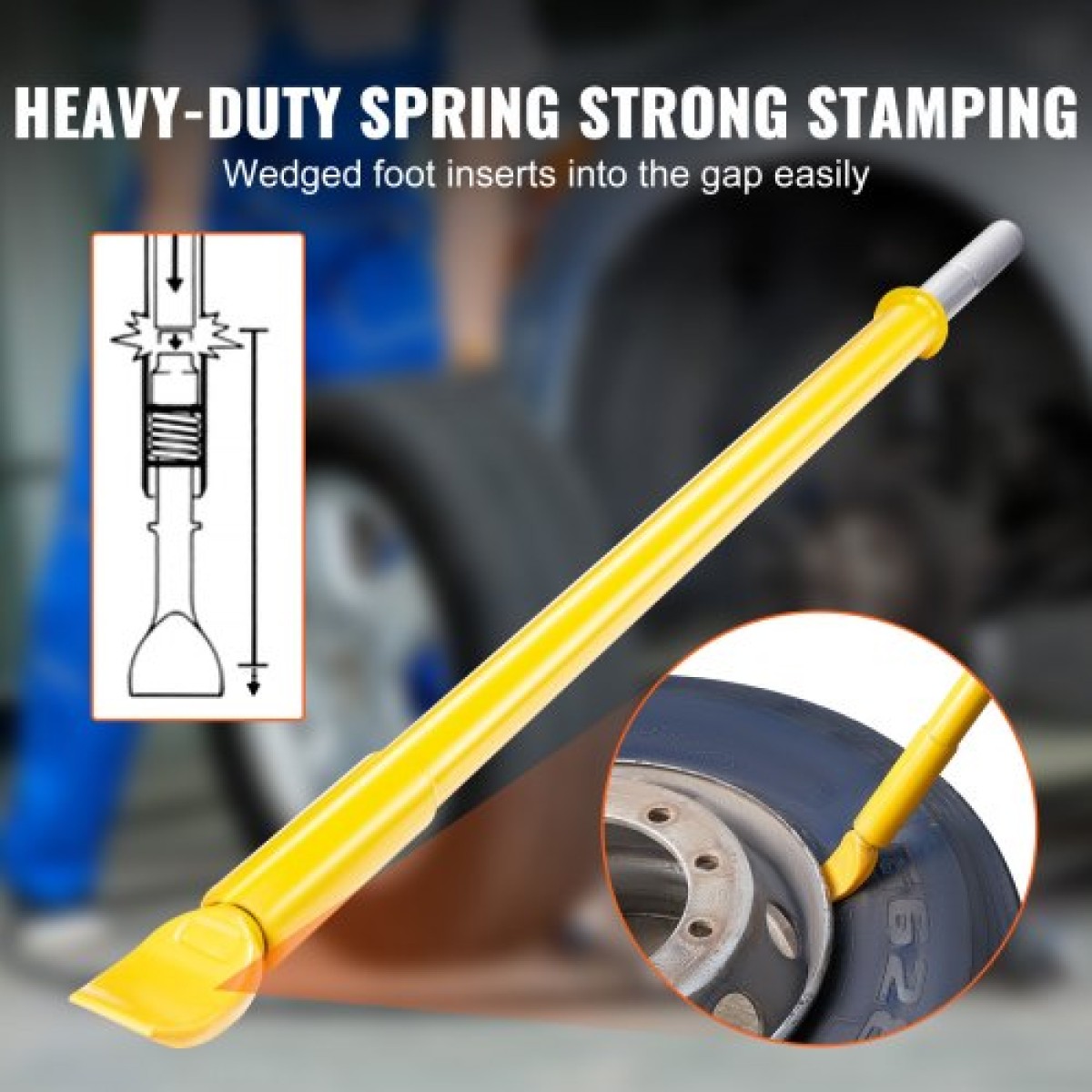 VEVOR Tire Bead Breaker Slide Hammer, μήκους 117,6 cm Heavy Duty Steel Tire Bead Breaker, Portable Tire Changing Sliding Impact for Car Truck Trailer Tire Removal