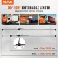 VEVOR Cargo Bar, Ratcheting Cargo Bar Ρυθμιζόμενη από 89" έως 104", Steel Stabilizer Cargo Bar βαρέως τύπου με χωρητικότητα 309 lbs, Μπάρα φόρτωσης κρεβατιού φορτηγού για κρεβάτι φορτηγού, ρυμουλκούμενο, ημιρυμουλκούμενο (4 τεμ.)