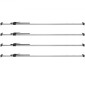 VEVOR Cargo Bar, Ratcheting Cargo Bar Ρυθμιζόμενη από 89" έως 104", Steel Stabilizer Cargo Bar βαρέως τύπου με χωρητικότητα 309 lbs, Μπάρα φόρτωσης κρεβατιού φορτηγού για κρεβάτι φορτηγού, ρυμουλκούμενο, ημιρυμουλκούμενο (4 τεμ.)