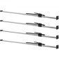 VEVOR Cargo Bar, Ratcheting Cargo Bar Ρυθμιζόμενη από 89" έως 104", Steel Stabilizer Cargo Bar βαρέως τύπου με χωρητικότητα 309 lbs, Μπάρα φόρτωσης κρεβατιού φορτηγού για κρεβάτι φορτηγού, ρυμουλκούμενο, ημιρυμουλκούμενο (4 τεμ.)