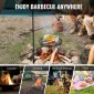 Ρυθμιζόμενη σχάρα μαγειρέματος VEVOR Swivel Campfire Grill Heavy Duty Steel Open Fire Cooking Σχάρα