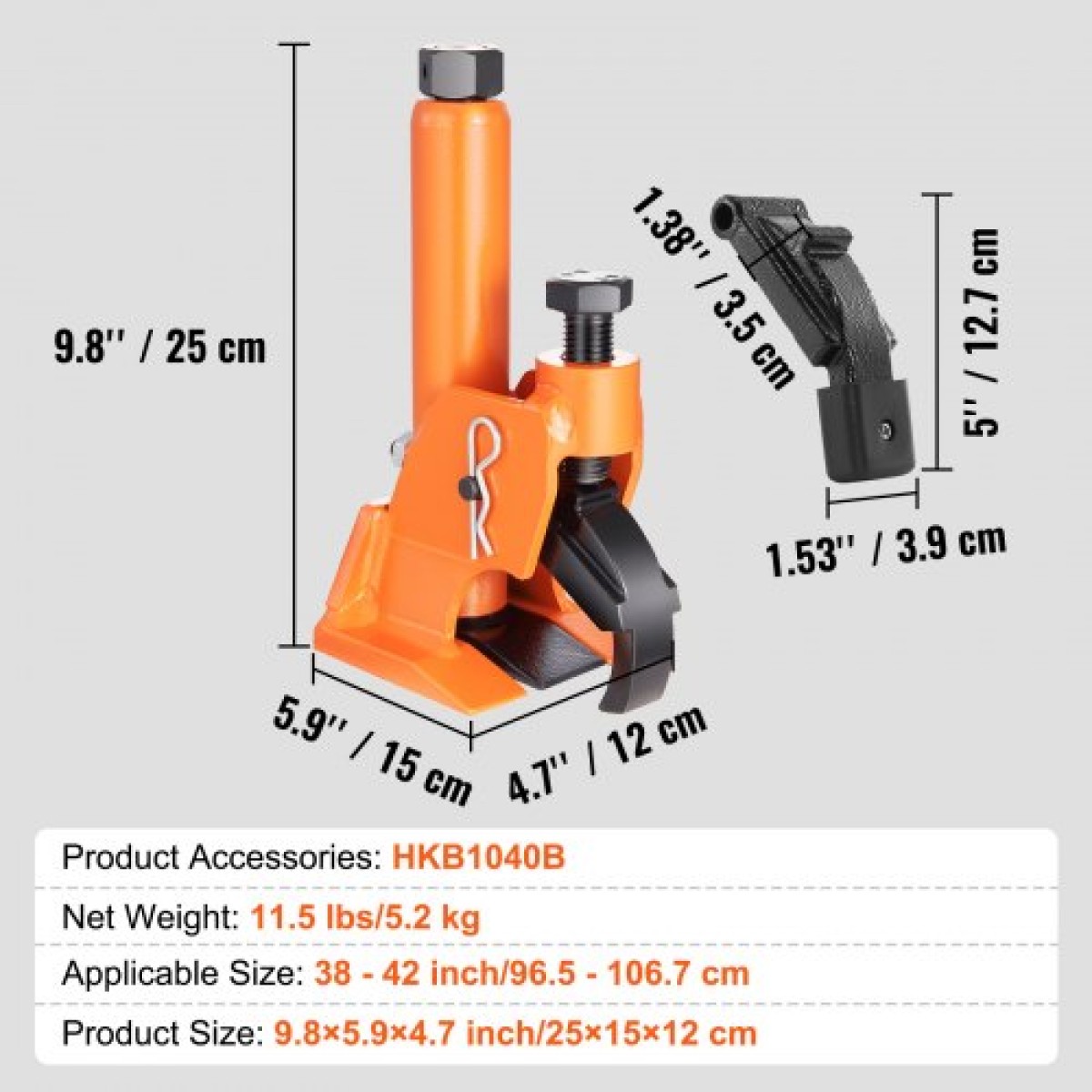 VEVOR Χειροκίνητο Tire Bead Breaker, Εργαλείο αλλαγής ελαστικών 96,5-106,7 mm με ελαστικό μαξιλαράκι, Protect Hubs από κράμα αλουμινίου, Εργαλείο επισκευής ελαστικών εύκολης λειτουργίας για ATV/UTV, τρακτέρ, φορτηγά, αυτοκίνητα, ελαστικά βαρέως τύπου