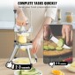 VEVOR Εμπορικός κόφτης λαχανικών φρούτων 1/4" Blade Heavy Duty Professional Food Dicer Kattex Κόφτης Γαλλικής Τηγανιάς Κόφτης Κρεμμυδιού Ανοξείδωτος για Πιπεριές Ντομάτα Μανιτάρι πατάτας
