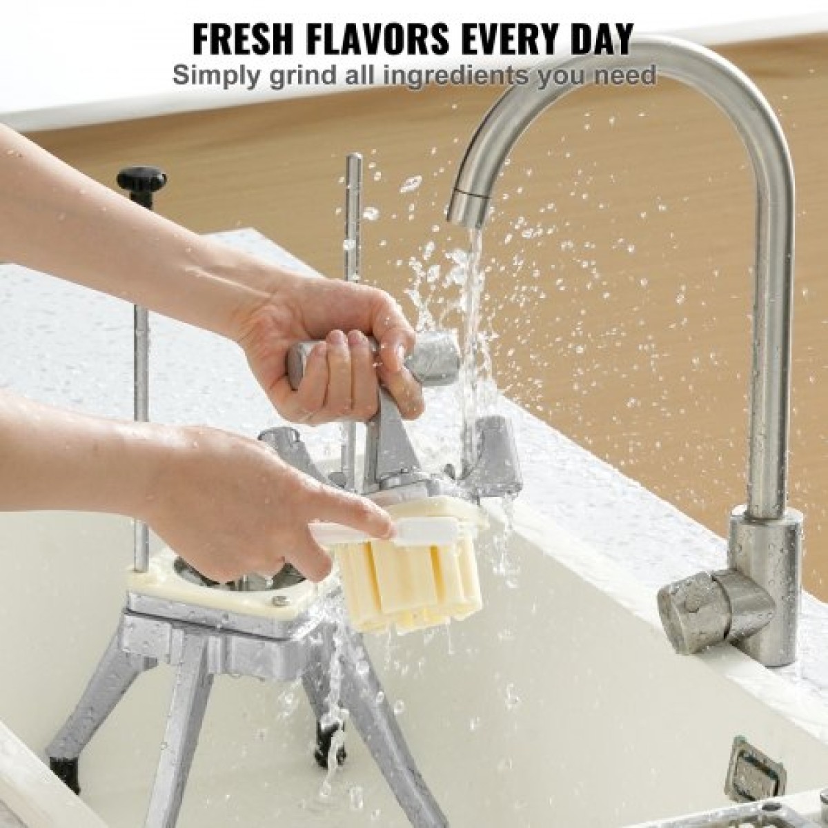 VEVOR Εμπορικός κόφτης λαχανικών φρούτων 1/4" Blade Heavy Duty Professional Food Dicer Kattex Κόφτης Γαλλικής Τηγανιάς Κόφτης Κρεμμυδιού Ανοξείδωτος για Πιπεριές Ντομάτα Μανιτάρι πατάτας
