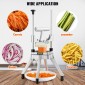 VEVOR Εμπορικός κόφτης λαχανικών φρούτων 1/4" Blade Heavy Duty Professional Food Dicer Kattex Κόφτης Γαλλικής Τηγανιάς Κόφτης Κρεμμυδιού Ανοξείδωτος για Πιπεριές Ντομάτα Μανιτάρι πατάτας