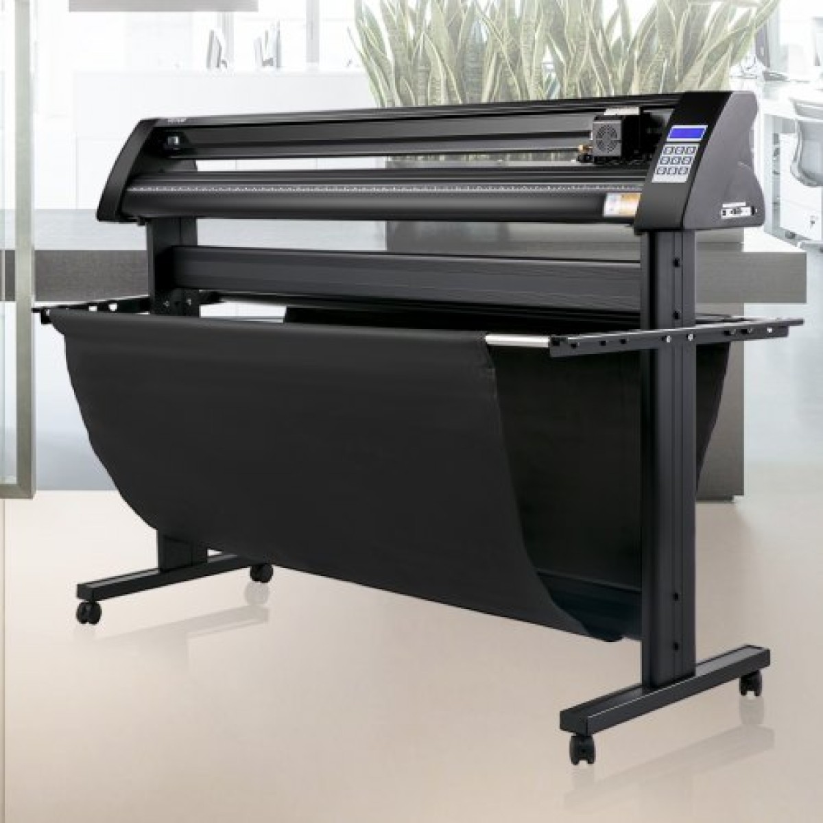 VEVOR Vinyl Cutter, 1350mm Vinyl Plotter, LED Screen Plotter Cutter, Ημιαυτόματο ενσωματωμένο οπτικό μάτι, συμβατό με λογισμικό SignMaster για σύστημα Windows με βάση