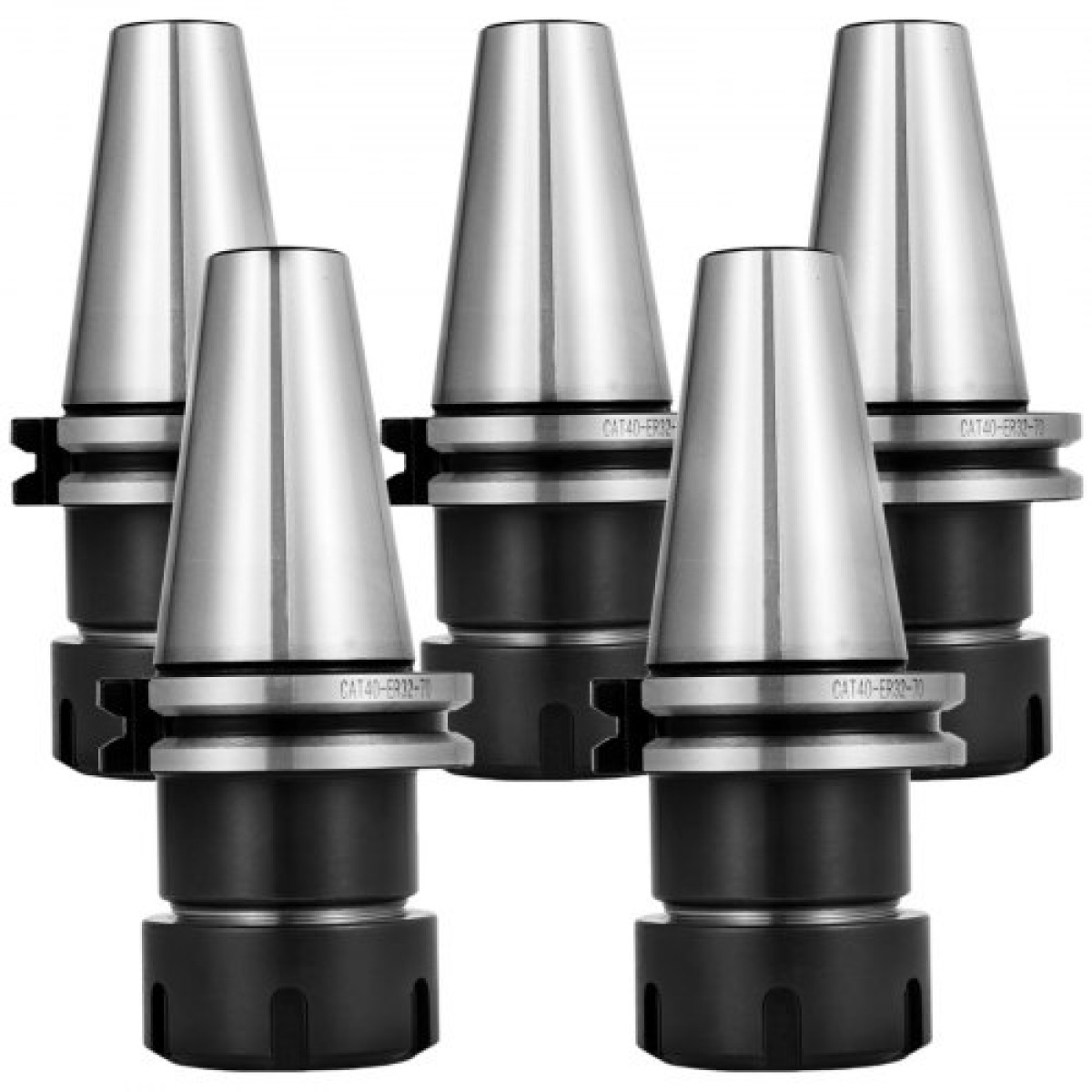 VEVOR Σετ Collet 5 ΤΕΜ., CAT40 ER32 Collet Chuck, για CNC Μηχανή Χαρακτικής & Εργαλείο Τόρνου φρεζαρίσματος (CAT40 ER32)