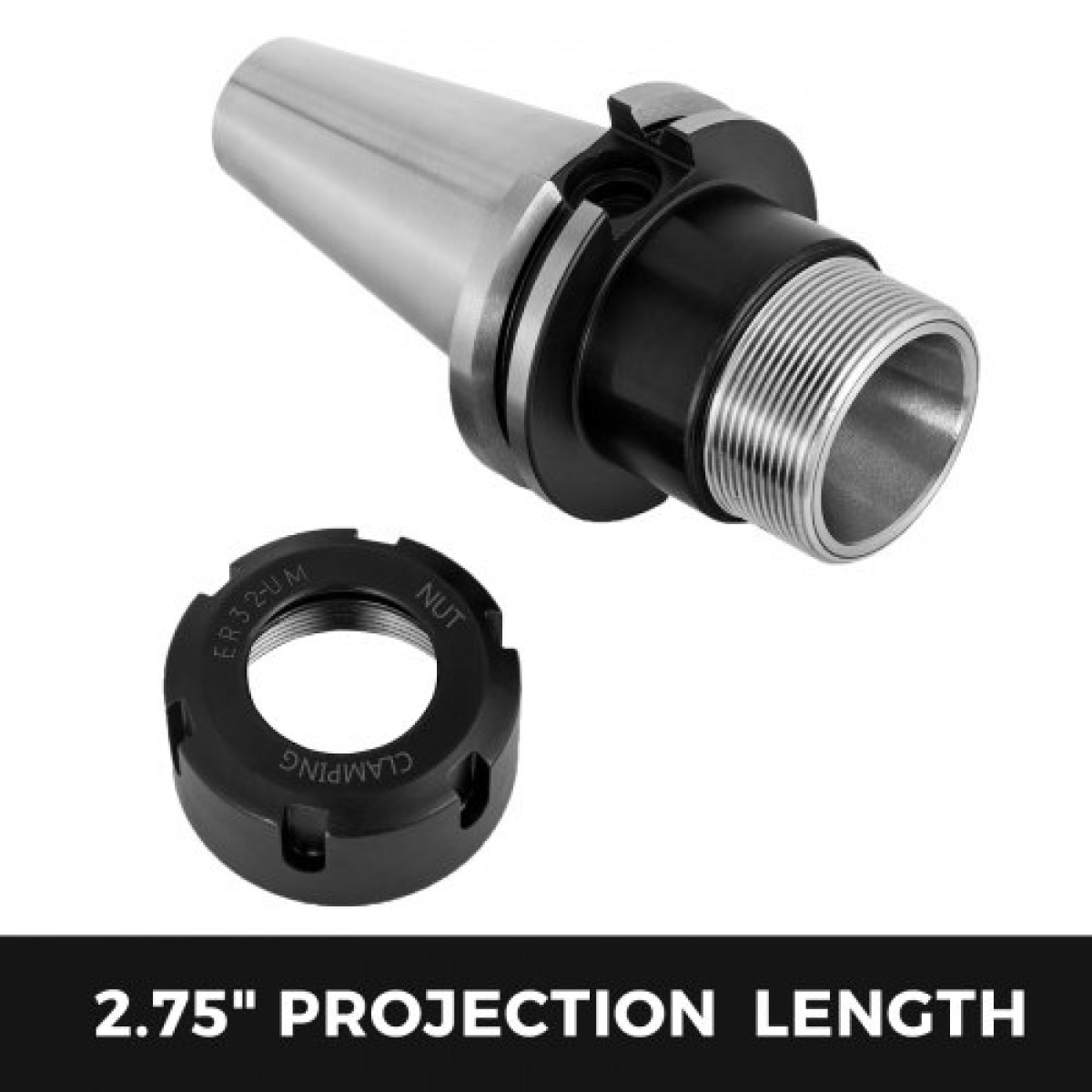 VEVOR Σετ Collet 5 ΤΕΜ., CAT40 ER32 Collet Chuck, για CNC Μηχανή Χαρακτικής & Εργαλείο Τόρνου φρεζαρίσματος (CAT40 ER32)