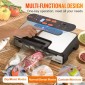 VEVOR Vacuum Sealer Μηχανή αποθήκευσης τροφίμων Εξοικονόμηση αποθήκευσης 90 Kpa με σακούλα σφραγίδας