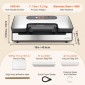 VEVOR Vacuum Sealer Μηχανή αποθήκευσης τροφίμων Εξοικονόμηση αποθήκευσης 90 Kpa με σακούλα σφραγίδας