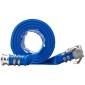 Εύκαμπτος σωλήνας VEVOR Backwash, 51 mm x 15,24 m, Επίπεδος εύκαμπτος σωλήνας εκκένωσης από PVC βαρέως τύπου με εξαρτήματα αλουμινίου Camlock C & E, σφιγκτήρες, συμβατός με αντλίες, φίλτρα άμμου, για αποχέτευση λυμάτων πισινών, μπλε