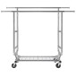 Σχάρα ρούχων VEVOR Heavy Duty, ράφι ρούχων με διπλή ράβδο για κρεμάστρα, ράφι ρούχων με ρυθμιζόμενο ύψος και εκτεινόμενο μήκος με χώρο αποθήκευσης κάτω, χωρητικότητα 272,2 kg