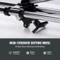 VEVOR 430mm Χειροκίνητος κόφτης πλακιδίων για τοίχους & γυαλισμένα πλακάκια, διπλές ράγες για ακριβή κοπή, τροχός καρβιδίου βολφραμίου, αντιολισθητική λαβή, ράβδος πίεσης αντιμετατόπισης, ακριβείς κοπές για επαγγελματίες και αρχάριους