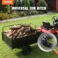VEVOR Heavy Duty ATV Trailer Steel Dump Cart, 340 kg 0,43 κυβικά μέτρα, Garden Utility Trailer with Removable Sides for Riding Lawn Mower Tractor