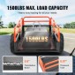 VEVOR Heavy Duty Steel ATV Dump Trailer, 680 kg Χωρητικότητα φόρτωσης 0,43 κυβικά μέτρα, ρυμουλκούμενο πίσω από αμαξίδιο κήπου, με αφαιρούμενα πλαϊνά και 2 ελαστικά, για χλοοκοπτικά, τρακτέρ, ATV, UTV