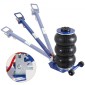 VEVOR Air Jack, 3 Ton/3000 kg Air Jack Triple Bag Air Jack, Airbag Jack με έξι χαλύβδινους σωλήνες, ανύψωση έως 44,9cm, 3-5 s Fast Lifting Pneumatic Jack, με ρυθμιζόμενες μακριές λαβές για αυτοκίνητα, γκαράζ, επισκευή (Μπλε)