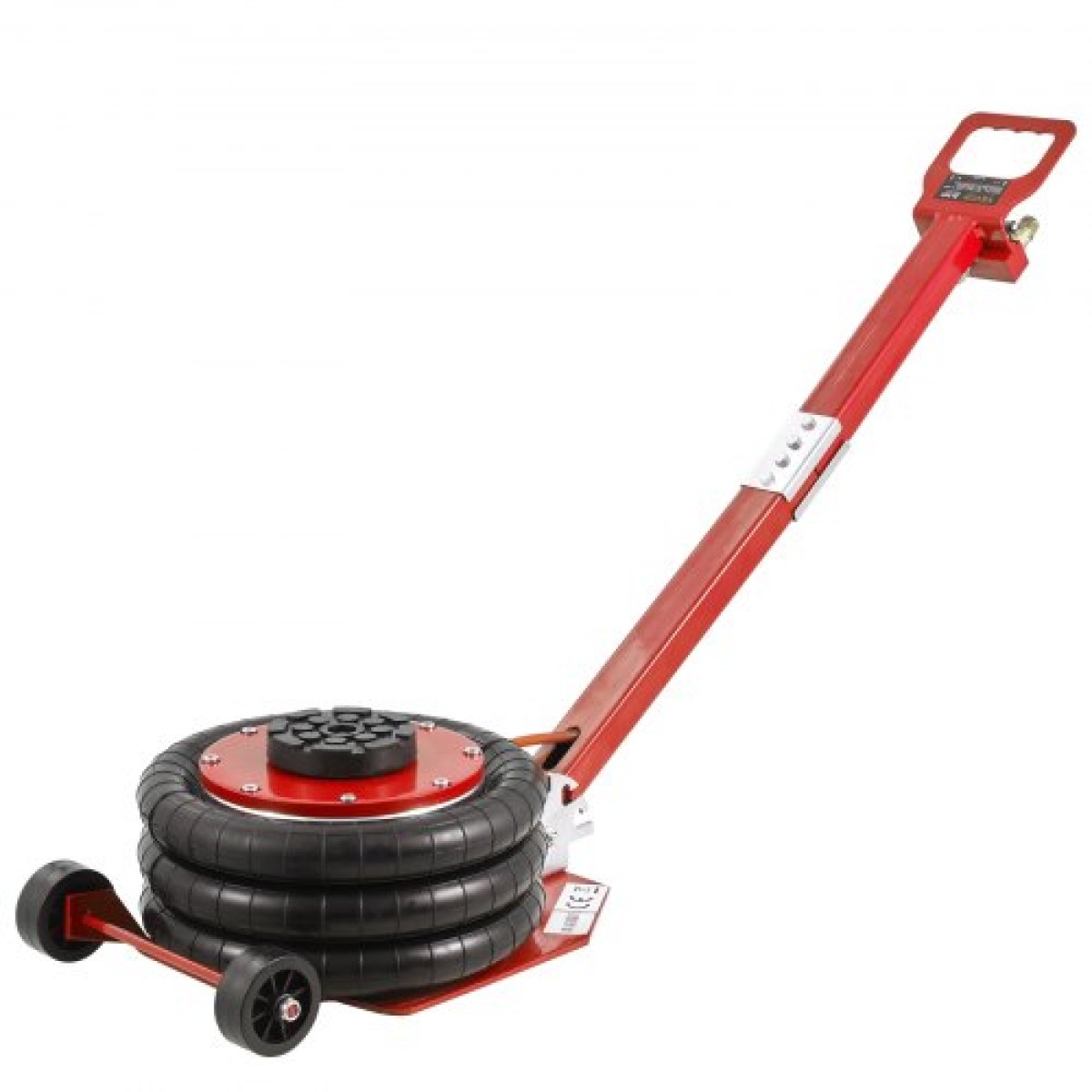 VEVOR Air Jack, 3 Ton/3000 kg Air Jack Triple Bag Air Jack, Airbag Jack με έξι χαλύβδινους σωλήνες, ανύψωση έως 44,9 cm, 3-5 s Fast Lifting Pneumatic Jack, με ρυθμιζόμενη μακριά λαβή για αυτοκίνητα, γκαράζ, επισκευή (κόκκινο)