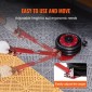 VEVOR Air Jack, 3 Ton/3000 kg Air Jack Triple Bag Air Jack, Airbag Jack με έξι χαλύβδινους σωλήνες, ανύψωση έως 44,9 cm, 3-5 s Fast Lifting Pneumatic Jack, με ρυθμιζόμενη μακριά λαβή για αυτοκίνητα, γκαράζ, επισκευή (κόκκινο)