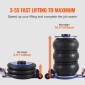 VEVOR Air Jack, 5 Ton/11000 lbs Triple Bag Air Jack, Airbag Jack with Six Steel Pipes, Lift up to 18,5 inch/470 mm, Fast Lifting Pneumatic Jack 3-5 s, με ρυθμιζόμενη λαβή για αυτοκίνητο, γκαράζ, επισκευή