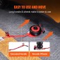 VEVOR Air Jack, 3 Ton/6600 lbs Triple Bag Air Jack, Airbag Jack με έξι χαλύβδινους σωλήνες, ανύψωση έως 17,7 ίντσες/450 mm, 3-5 s Fast Lifting Pneumatic Jack, με μακριές λαβές για αυτοκίνητα, γκαράζ, επισκευή, (Κόκκινο)