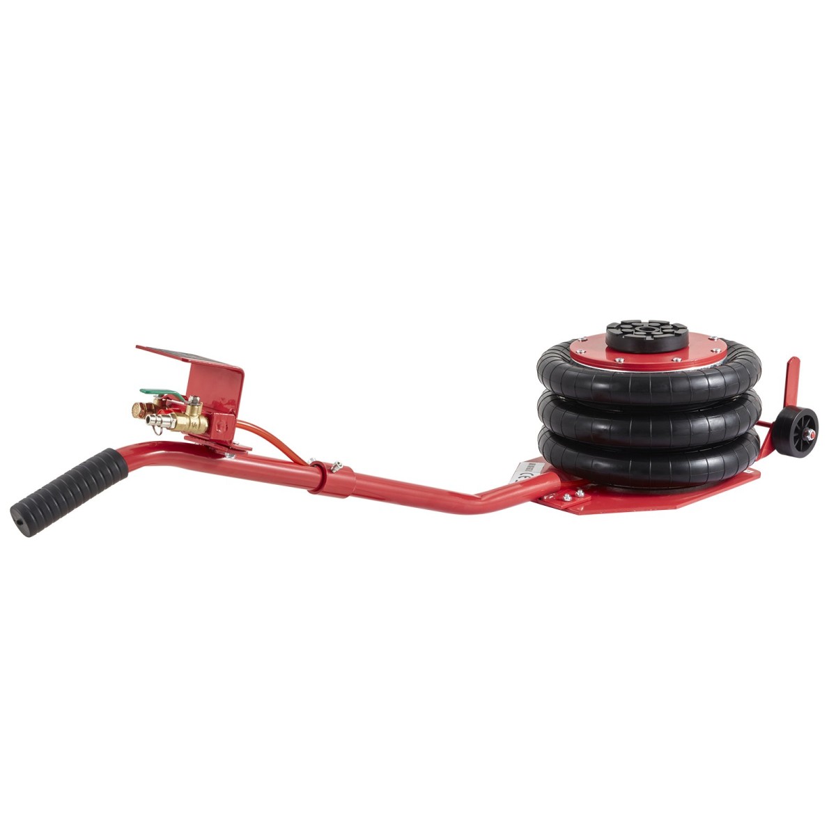 VEVOR Air Jack, 3 Ton/6600 lbs Triple Bag Air Jack, Airbag Jack με έξι χαλύβδινους σωλήνες, ανύψωση έως 17,7 ίντσες/450 mm, 3-5 s Fast Lifting Pneumatic Jack, με μακριές λαβές για αυτοκίνητα, γκαράζ, επισκευή, (Κόκκινο)