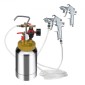 Δοχείο πίεσης βαφής VEVOR, 2L/0,5gal Ελαφρύ δοχείο πίεσης αέρα βαφής, πιστόλι βαφής με ακροφύσιο 1,8 χιλιοστών Σωλήνες 3m για διακόσμηση σπιτιού Αρχιτεκτονική Κατασκευή Βαφή αυτοκινήτου, 45PSI Max