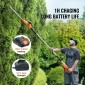 VEVOR 20V Cordless Hedge Trimmer Telescoping Pole Hedge Trimmer Λεπίδα 18 ιντσών