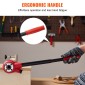 VEVOR Ratchet Pipe Threader Kit, 1/2" NPT, 3/4" NPT, 1" NPT Manual Ratcheting Pipe Threader, φορητό σετ εργαλείων σπειρώματος σωλήνων με μήτρες 3 τμχ NPT, θήκη αποθήκευσης για γαλβανισμένους σωλήνες αλουμινίου από σίδηρο χαλκού