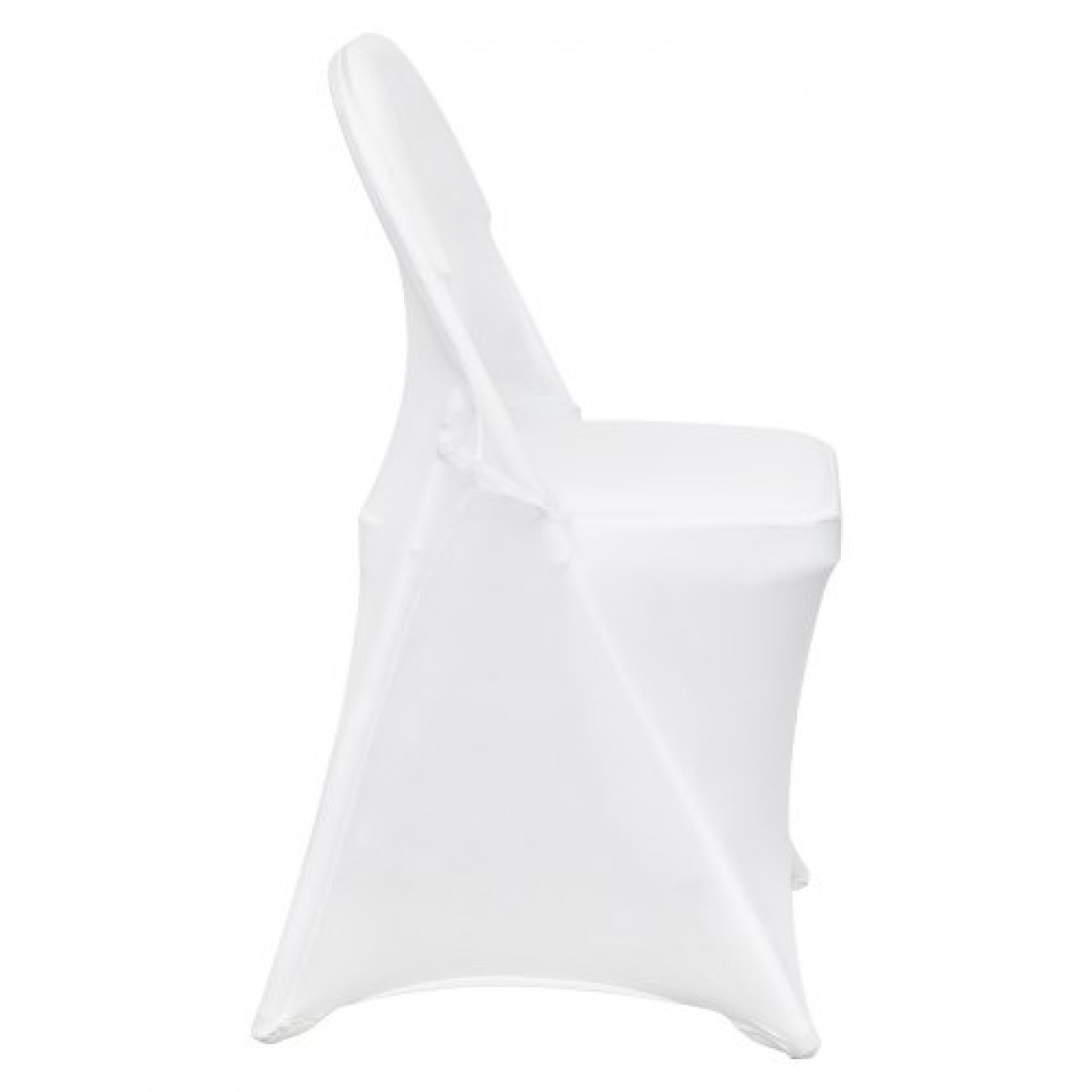Πτυσσόμενα καλύμματα καρέκλας VEVOR Stretch Spandex, Universal Εφαρμοσμένο κάλυμμα καρέκλας, Αφαιρούμενα πλενόμενα προστατευτικά καλύμματα, για γάμους, διακοπές, συμπόσιο, πάρτι, γιορτή, δείπνο (30 τμχ Λευκό)