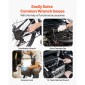 Σετ εργαλείων VEVOR Mechanics και σετ υποδοχών, 450 τμχ, 6,4, 9,5 και 12,7 mm Drive Deep and Standard Sockets, SAE Metric Mechanic Tool Kit με μύτες, κλειδιά, αξεσουάρ, θήκη αποθήκευσης με πορτοκαλί συρτάρι
