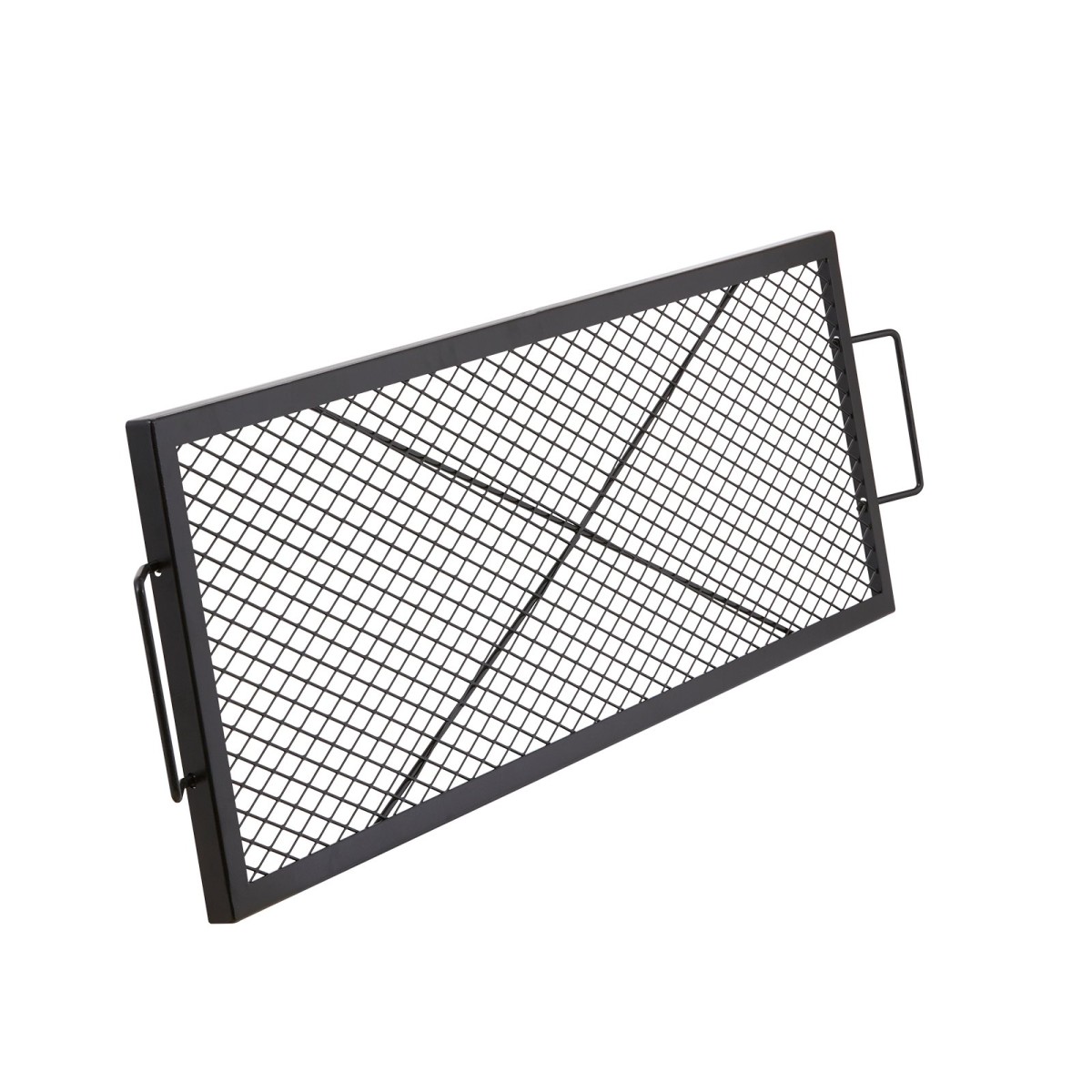 Σχάρα ψησίματος VEVOR X-Marks Fire Pit Grill, Ορθογώνια Σχάρα Μαγειρέματος, Heavy Duty Steel Campfire Grill Grill with Handle & Support X Wire, Φορητά μαγειρικά σκεύη camping για πάρτι έξω, μαύρο 44 ιντσών