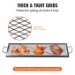 Σχάρα ψησίματος VEVOR X-Marks Fire Pit Grill, Ορθογώνια Σχάρα Μαγειρέματος, Heavy Duty Steel Campfire Grill Grill with Handle & Support X Wire, Φορητά μαγειρικά σκεύη camping για πάρτι έξω, μαύρο 44 ιντσών