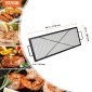 Σχάρα ψησίματος VEVOR X-Marks Fire Pit Grill, Ορθογώνια Σχάρα Μαγειρέματος, Heavy Duty Steel Campfire Grill Grill with Handle & Support X Wire, Φορητά μαγειρικά σκεύη camping για πάρτι έξω, μαύρο 44 ιντσών