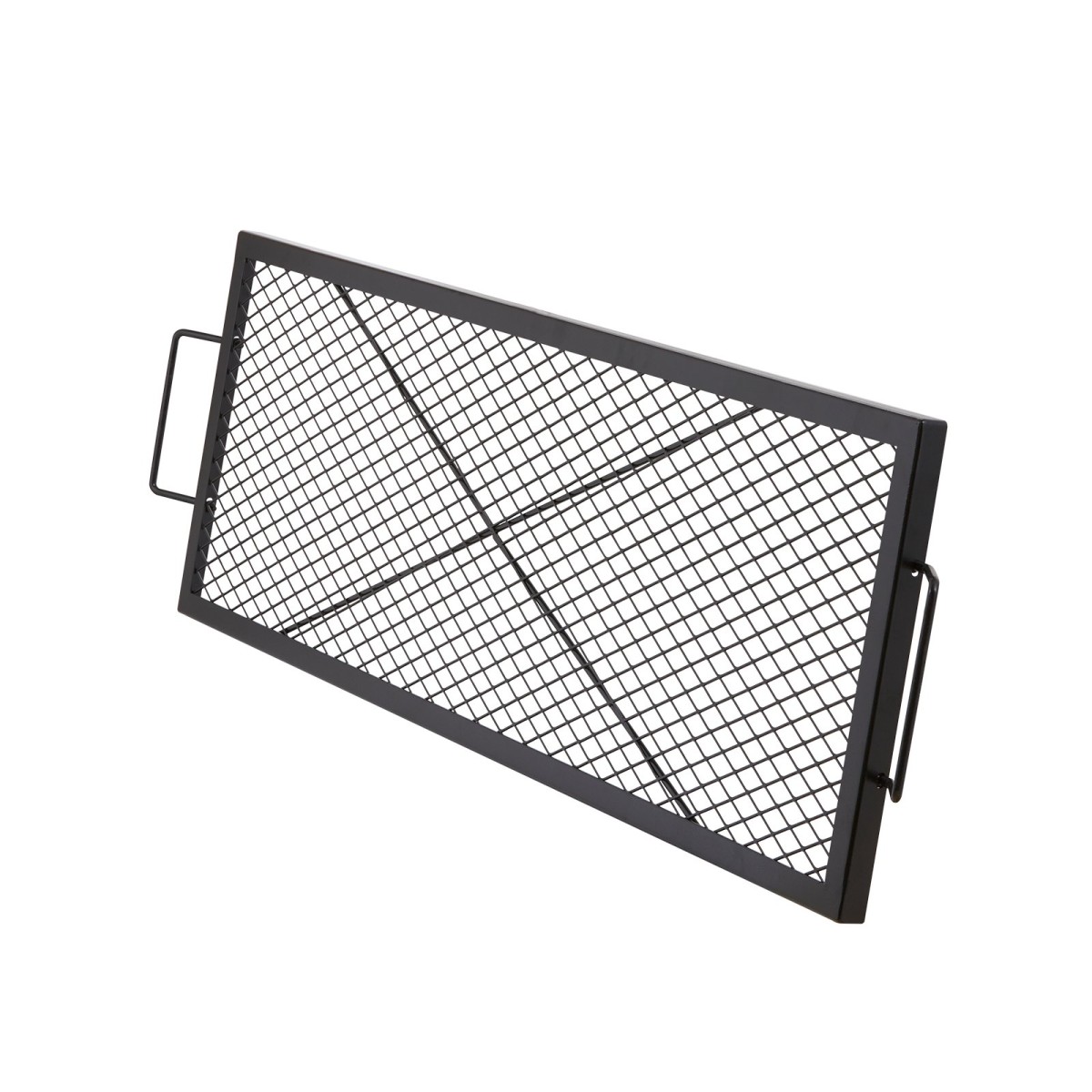 Σχάρα ψησίματος VEVOR X-Marks Fire Pit Grill, Ορθογώνια Σχάρα Μαγειρέματος, Heavy Duty Steel Campfire Grill Grill with Handle & Support X Wire, Φορητά μαγειρικά σκεύη camping για πάρτι έξω, μαύρο 44 ιντσών