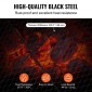 Σχάρα ψησταριάς VEVOR X-Marks Fire Pit, στρογγυλή σχάρα μαγειρέματος, σχάρα ψησίματος από ατσάλι βαρέως τύπου Campfire BBQ με λαβή και σύρμα στήριξης X, φορητό μαγειρικό σκεύος κάμπινγκ για εξωτερικό πάρτι & συγκέντρωση, 30 ιντσών μαύρο