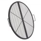 Σχάρα ψησταριάς VEVOR X-Marks Fire Pit Grill, Αναδιπλούμενη στρογγυλή σχάρα μαγειρέματος, Heavy Duty Steel Campfire Grill Grill with Handle and Support X Wire, Φορητά μαγειρικά σκεύη Camping για εξωτερικό πάρτι, 36 ιντσών μαύρο
