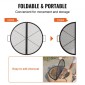 Σχάρα ψησταριάς VEVOR X-Marks Fire Pit Grill, Αναδιπλούμενη στρογγυλή σχάρα μαγειρέματος, Heavy Duty Steel Campfire Grill Grill with Handle and Support X Wire, Φορητά μαγειρικά σκεύη Camping για εξωτερικό πάρτι, 36 ιντσών μαύρο