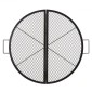 Σχάρα ψησταριάς VEVOR X-Marks Fire Pit Grill, Αναδιπλούμενη στρογγυλή σχάρα μαγειρέματος, Heavy Duty Steel Campfire Grill Grill with Handle and Support X Wire, Φορητά μαγειρικά σκεύη Camping για εξωτερικό πάρτι, 36 ιντσών μαύρο
