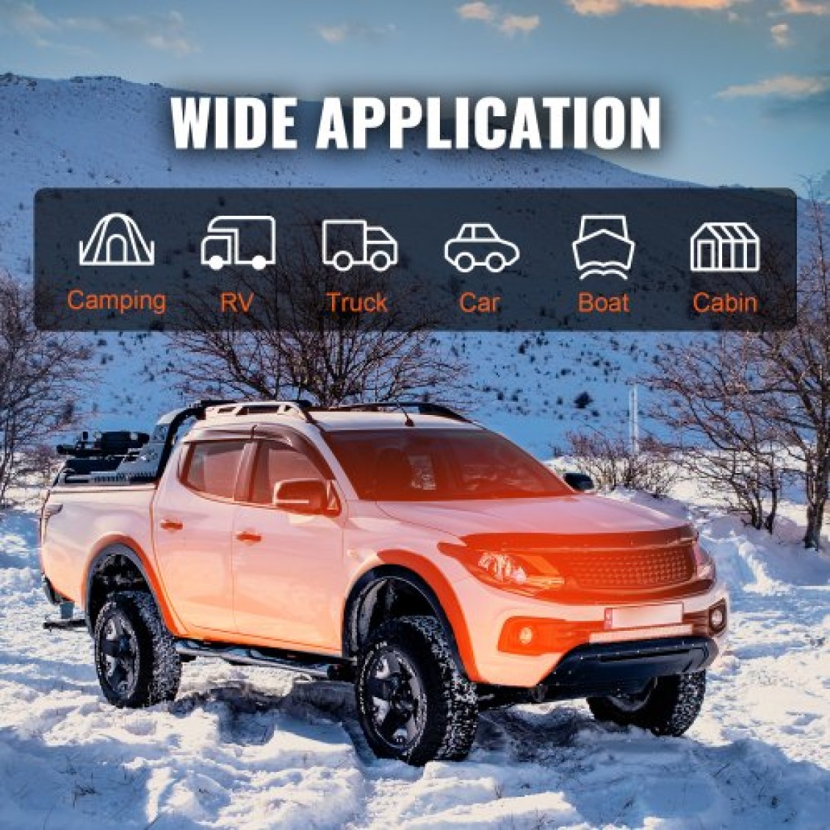 VEVOR Diesel Air Heater All-in-one 12V 5-8KW LCD Τηλεχειριστήριο για αυτοκίνητο RV