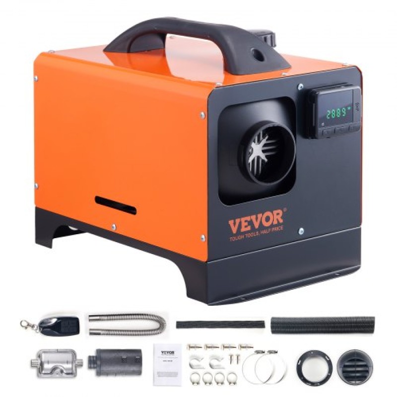 VEVOR Diesel Air Heater All-in-one 12V 5-8KW LCD Τηλεχειριστήριο για αυτοκίνητο RV