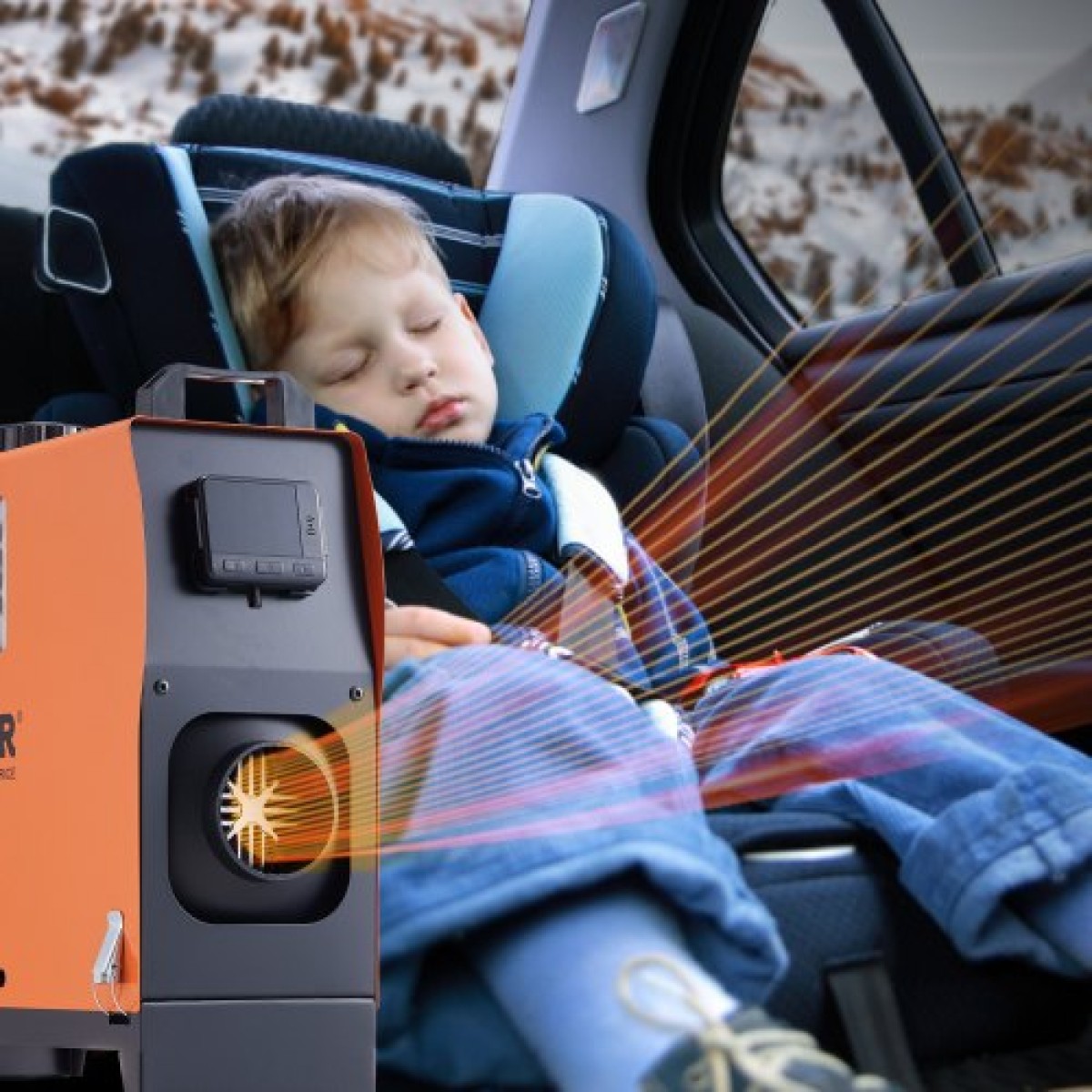 VEVOR Diesel Air Heater All-in-one 12V 5KW LCD Τηλεχειριστήριο για Αυτοκίνητο RV