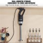 VEVOR Commercial Immersion Blender, 750 Watt Heavy Duty Mixer, Μεταβλητής Ταχύτητας Kitchen Stick Mixer με λεπίδα από ανοξείδωτο ατσάλι 304, φορητό μίξερ πολλαπλών χρήσεων για σούπα, smoothie, πουρέ, βρεφικές τροφές